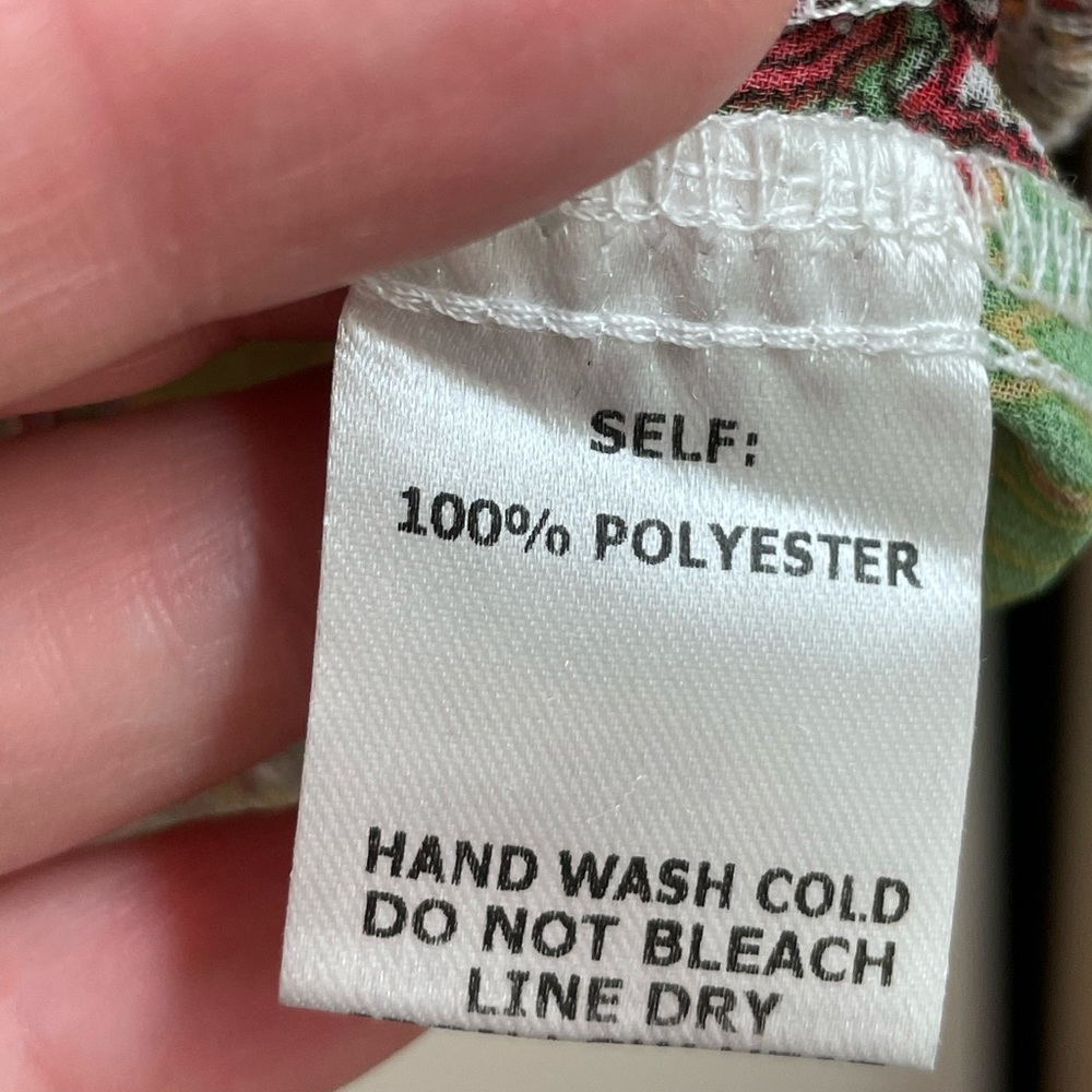 Patchwork Button Down Oversized Boho Blouse - image 8